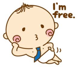 Businessman Baby's Daily Life. (English) sticker #5907797