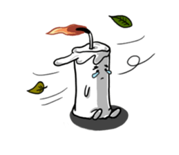 Light before the wind(English) sticker #5908333