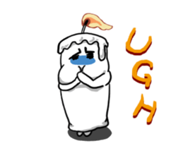 Light before the wind(English) sticker #5908349