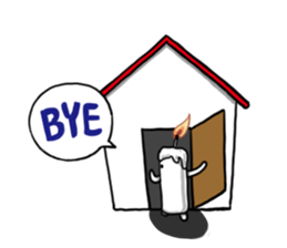 Light before the wind(English) sticker #5908397