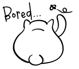 Senaka-neko sticker #5908680