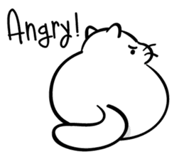 Senaka-neko sticker #5908681