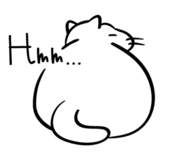 Senaka-neko sticker #5908686