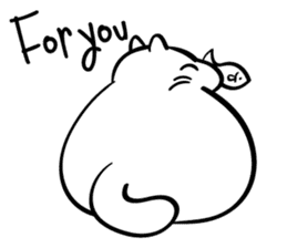 Senaka-neko sticker #5908689