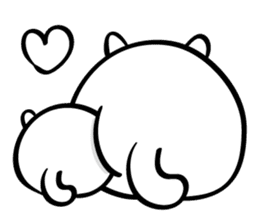 Senaka-neko sticker #5908690