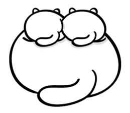 Senaka-neko sticker #5908691