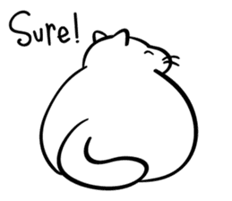 Senaka-neko sticker #5908704