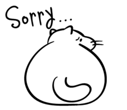 Senaka-neko sticker #5908715