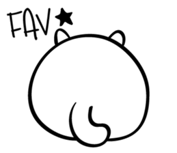 Senaka-neko sticker #5908716