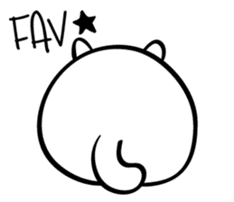Senaka-neko sticker #5908716