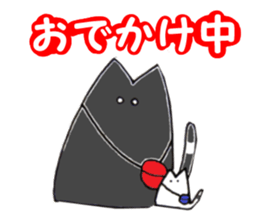 Monotone cats. sticker #5909210