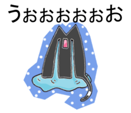 Monotone cats. sticker #5909231