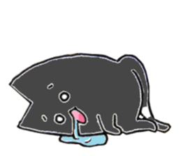 Monotone cats. sticker #5909232