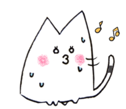 Monotone cats. sticker #5909234