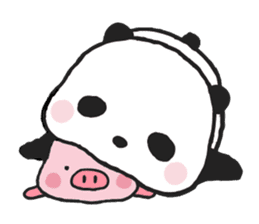 Sweet Panda & Honey Pig sticker #5909320