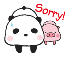 Sweet Panda & Honey Pig sticker #5909335