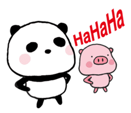 Sweet Panda & Honey Pig sticker #5909336