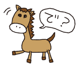 cute animal word sticker #5909508