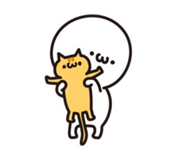 Short legs girl and kitten Sticker sticker #5909604