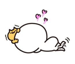 Short legs girl and kitten Sticker sticker #5909605