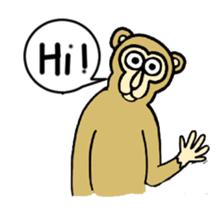 Chaneenoy funny monkey 2 sticker #5911080