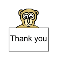 Chaneenoy funny monkey 2 sticker #5911081