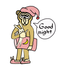 Chaneenoy funny monkey 2 sticker #5911082