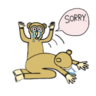 Chaneenoy funny monkey 2 sticker #5911083