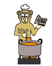 Chaneenoy funny monkey 2 sticker #5911085