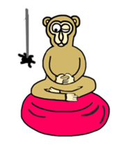Chaneenoy funny monkey 2 sticker #5911086