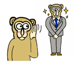 Chaneenoy funny monkey 2 sticker #5911090