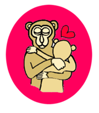 Chaneenoy funny monkey 2 sticker #5911094