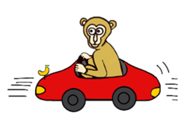 Chaneenoy funny monkey 2 sticker #5911097