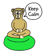 Chaneenoy funny monkey 2 sticker #5911098