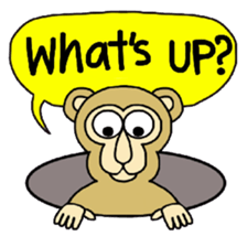 Chaneenoy funny monkey 2 sticker #5911099