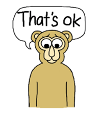 Chaneenoy funny monkey 2 sticker #5911102