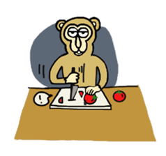 Chaneenoy funny monkey 2 sticker #5911105