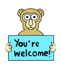 Chaneenoy funny monkey 2 sticker #5911108