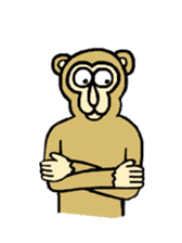 Chaneenoy funny monkey 2 sticker #5911112