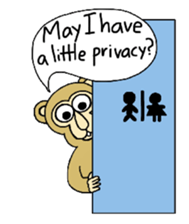 Chaneenoy funny monkey 2 sticker #5911116