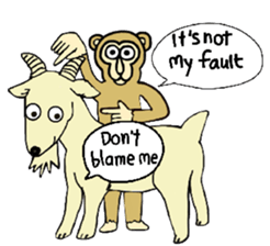 Chaneenoy funny monkey 2 sticker #5911117