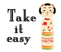 Together with KOKESHI DOLL sticker #5911641