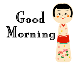 Together with KOKESHI DOLL sticker #5911645