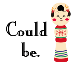 Together with KOKESHI DOLL sticker #5911656