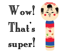 Together with KOKESHI DOLL sticker #5911659
