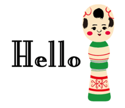 Together with KOKESHI DOLL sticker #5911668