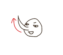 The boy that a nose is sharp. sticker #5912179