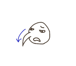 The boy that a nose is sharp. sticker #5912180