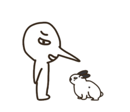 The boy that a nose is sharp. sticker #5912198