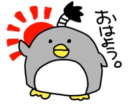 Topknot Penguin(Japanese style)2nd sticker #5912640